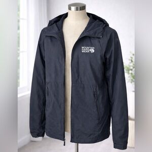 Mountain Hardwear Men's Black Softshell Journey Full lightweight Jacket